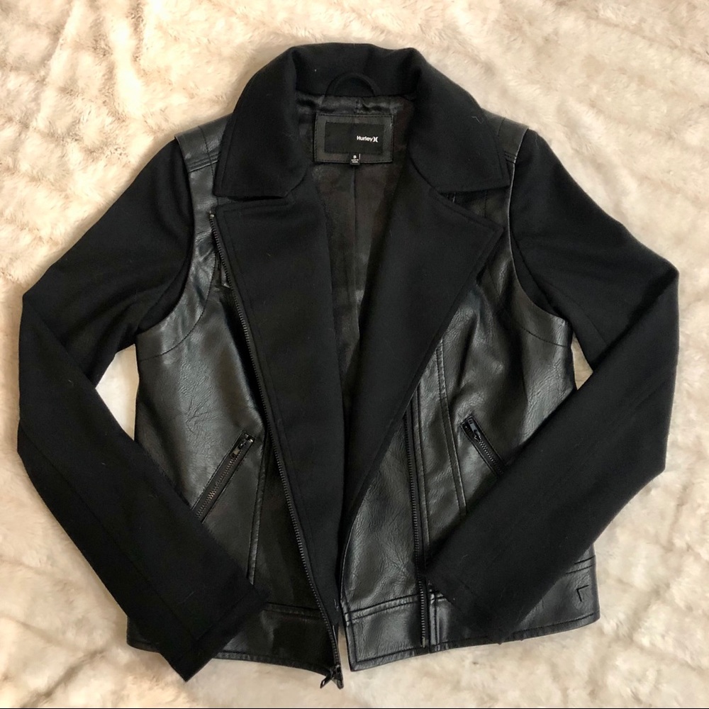 Hurley faux leather jacket